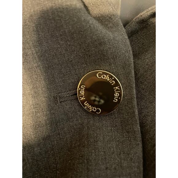 Calvin Klein Brown Skirt Suit Set Size 20W Career Office Pencil Skirt Blazer - Picture 4 of 5